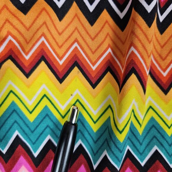 Coogi Beach Coverup Dress Womens S Chevron Colorful Y2K Mini Halter Padded Bra - Picture 8 of 16
